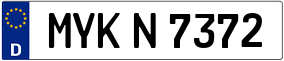 Trailer License Plate